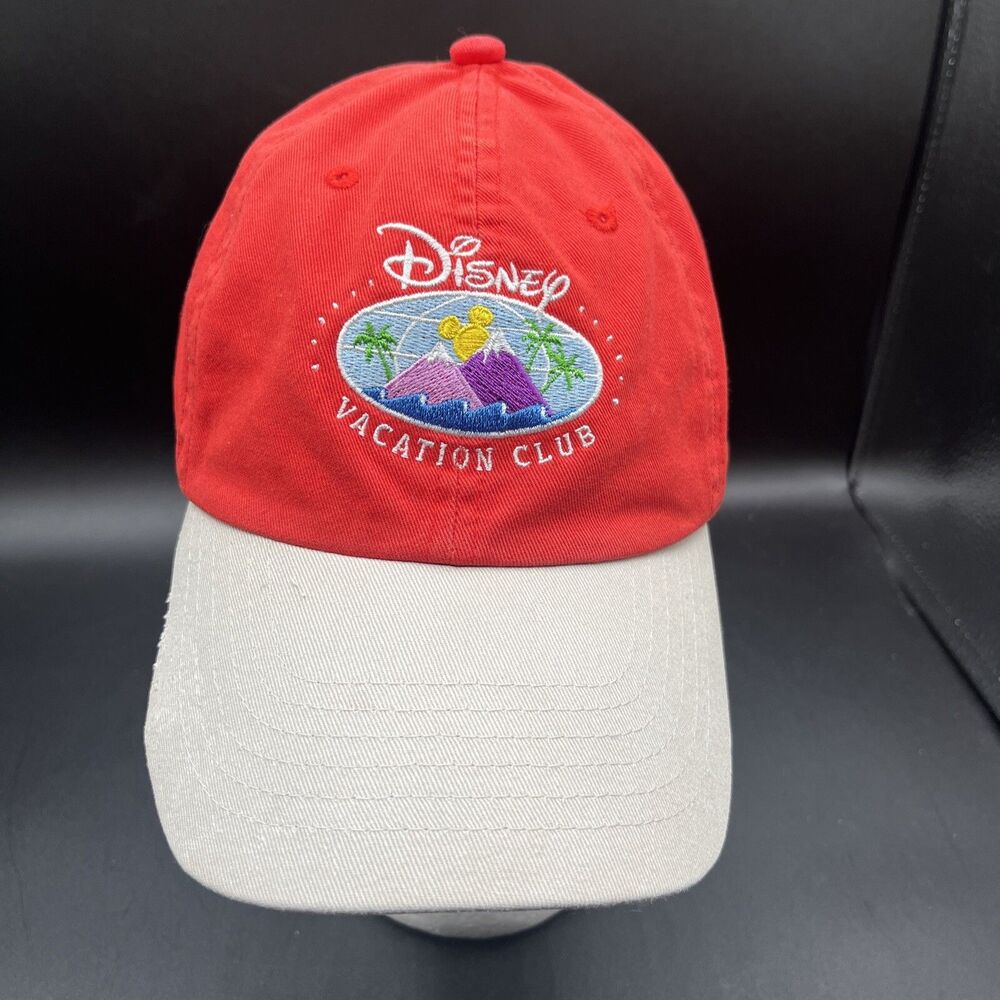 Red Disney Member Vacation Club Ball Cap- With DVC Logo